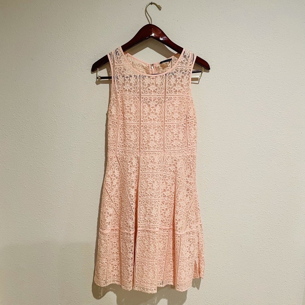 Tommy Hilfiger Blush Pink Lace Dress, Size 8